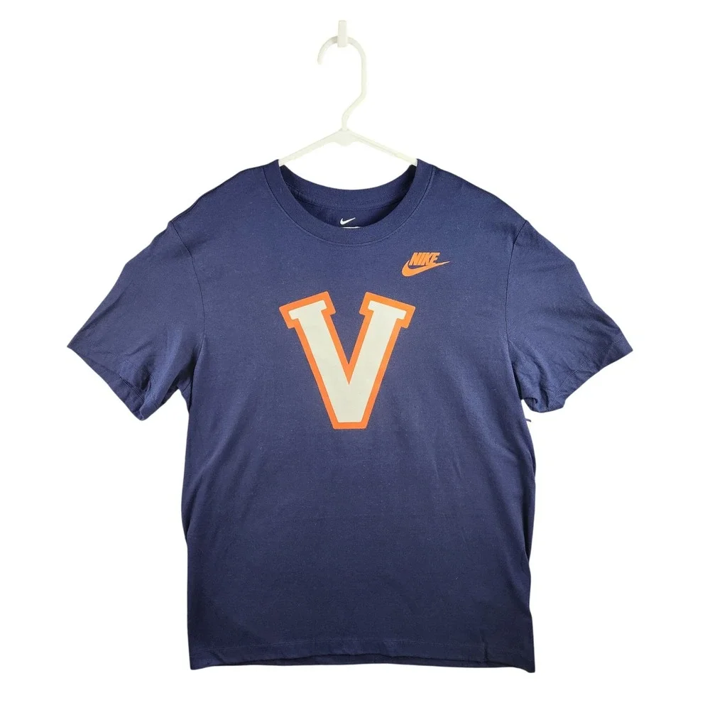 NWT Nike University of Virginia Cavaliers T-Shirt Men's Large Blue UVA Graphic